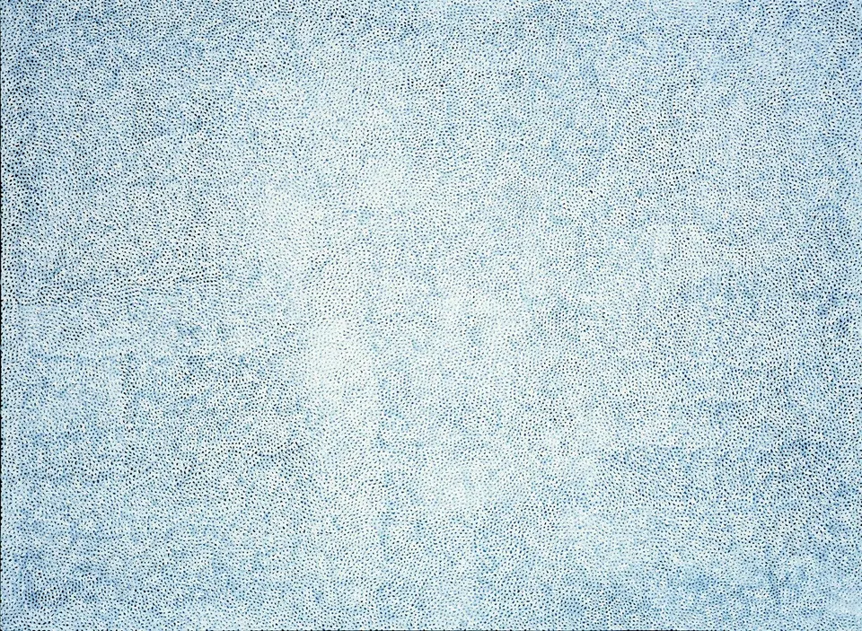 Yayoi Kusama, INFINITY-NETS (QRTWE), white nets on white base