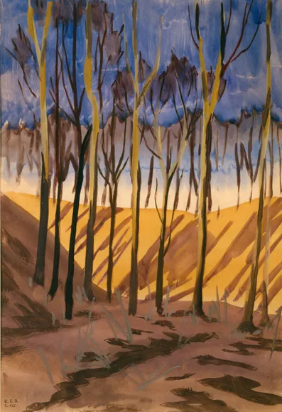 Charles Burchfield, Trees and Ravine