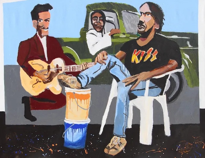 Vincent Namatjira OAM, Studio self-portrait