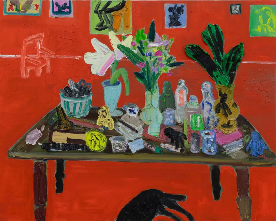 Georgina Gratrix, The red studio