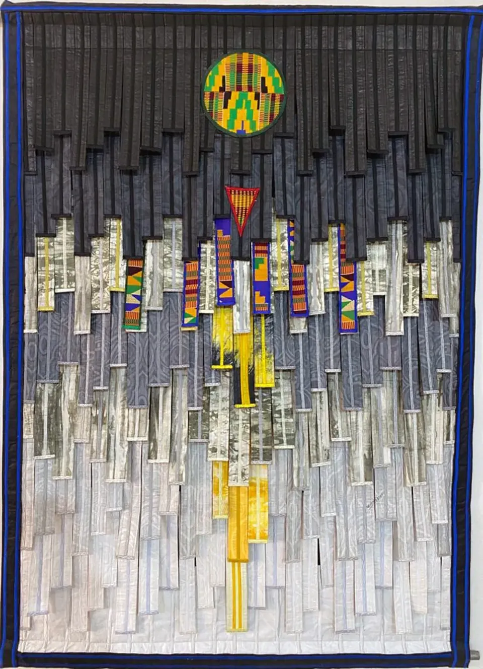 Abdoulaye Konate, Gris au kente (cercle et triangle)