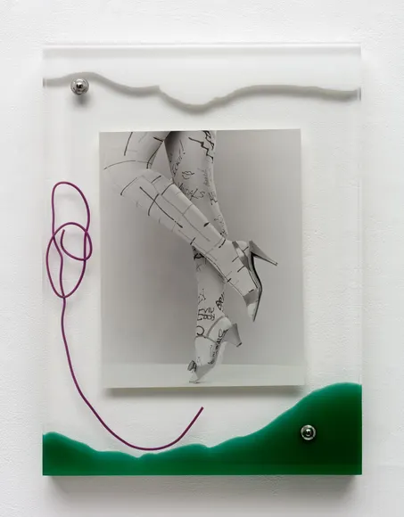 Elad Lassry, Untitled (Legs, Text)