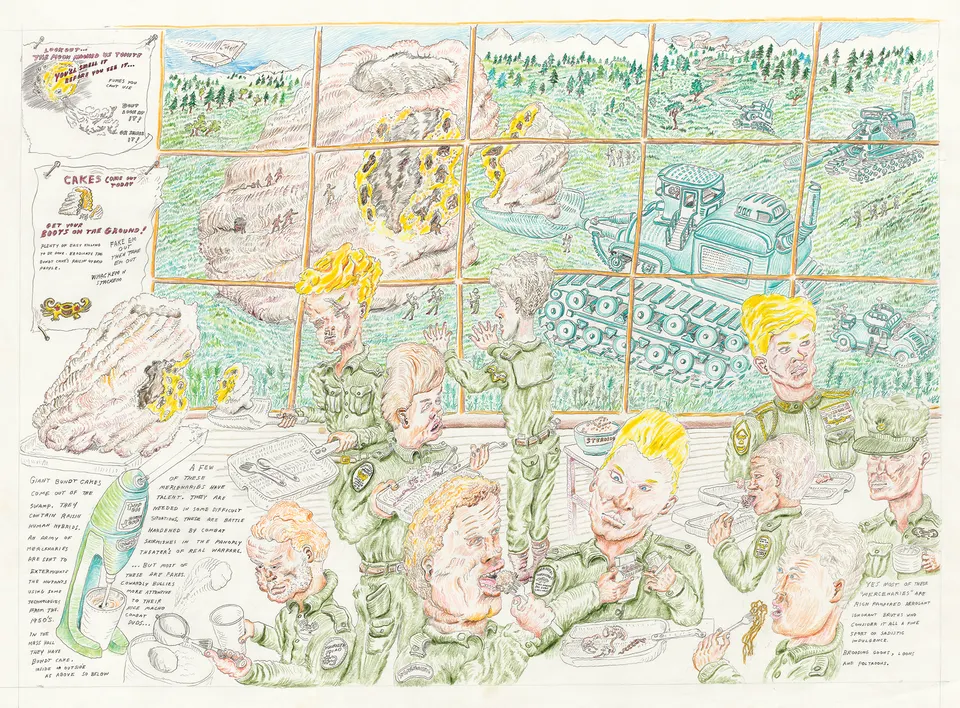 Bruce Bickford, Untitled ( Bundt Cakes & Mercenaries )