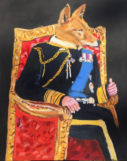 Vincent Namatjira OAM, King Dingo (on throne, 2)