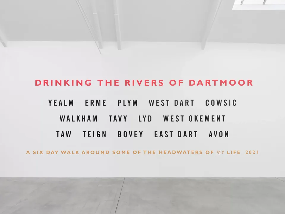 Richard Long, Drinking the Rivers of Dartmoor