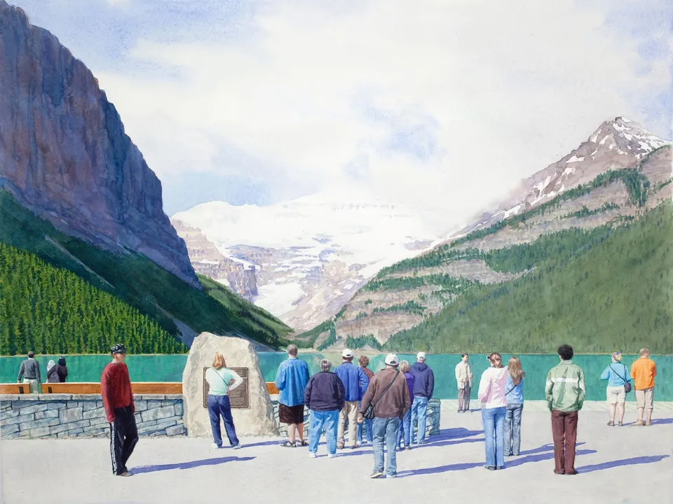 Tim Gardner, Tourists at Lake Louise