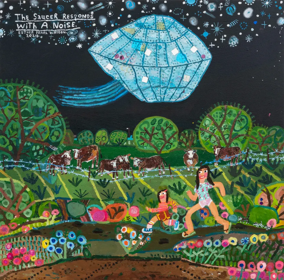 Esther Pearl Watson, The Saucer Responds with a Noise