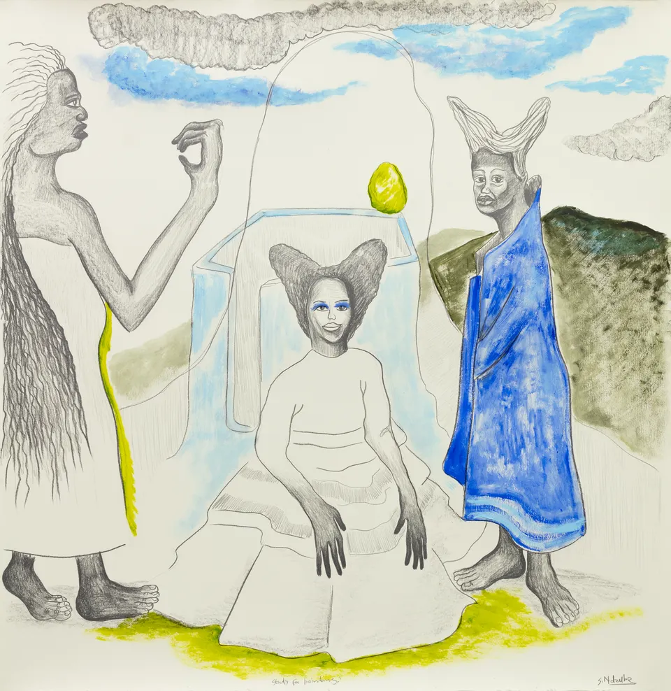 Simphiwe Ndzube, Study for painting