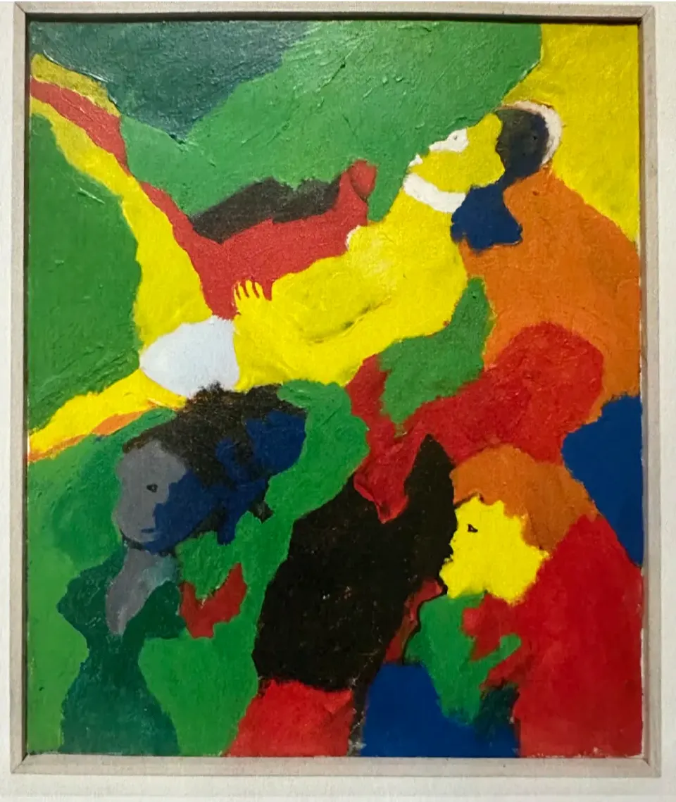 Robert Colescott, Composition #5 - Female Gravity Anti-Gravity