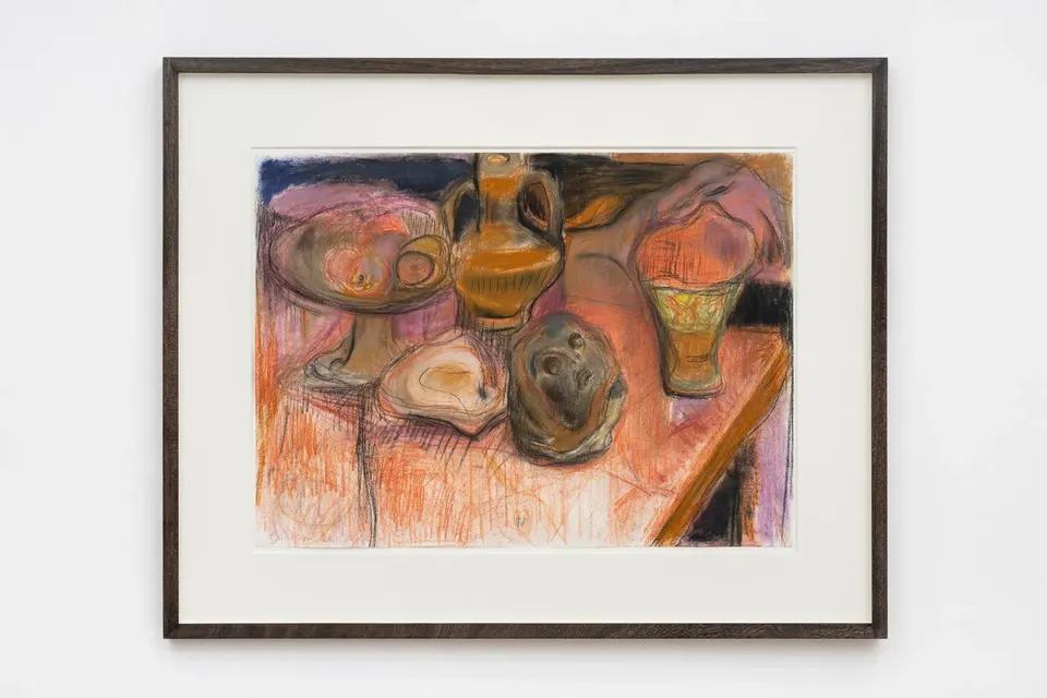 Carole Gibbons, Still Life with Stone Head